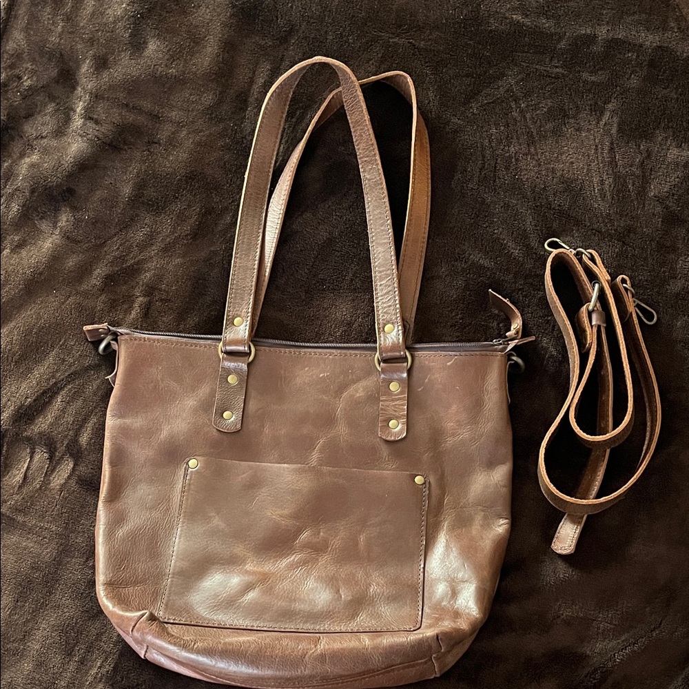 Bucks Leather Crossbody Leather Tote Bag